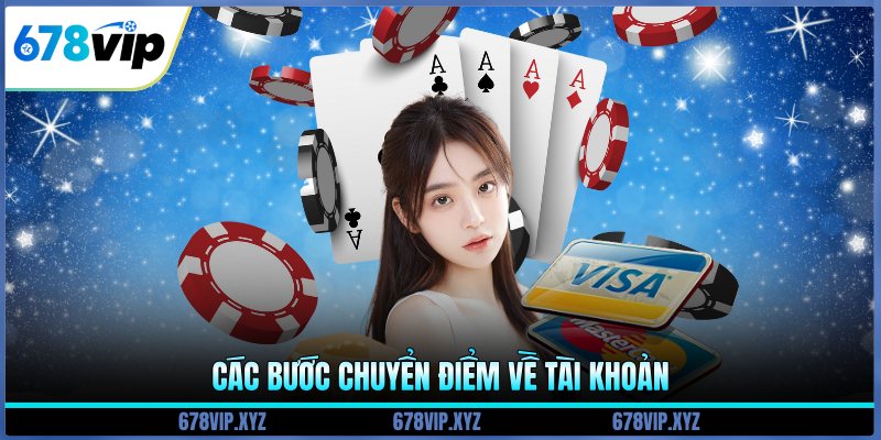 Các bước chuyển điểm về tài khoản